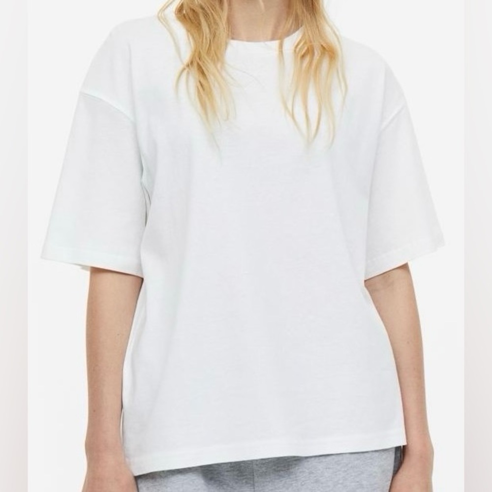 H&M Boxy White Shirt